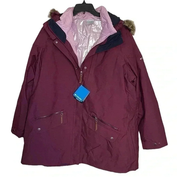 Columbia Carson Pass IC Burgundy Jacket  sz 3X - Picture 1 of 14